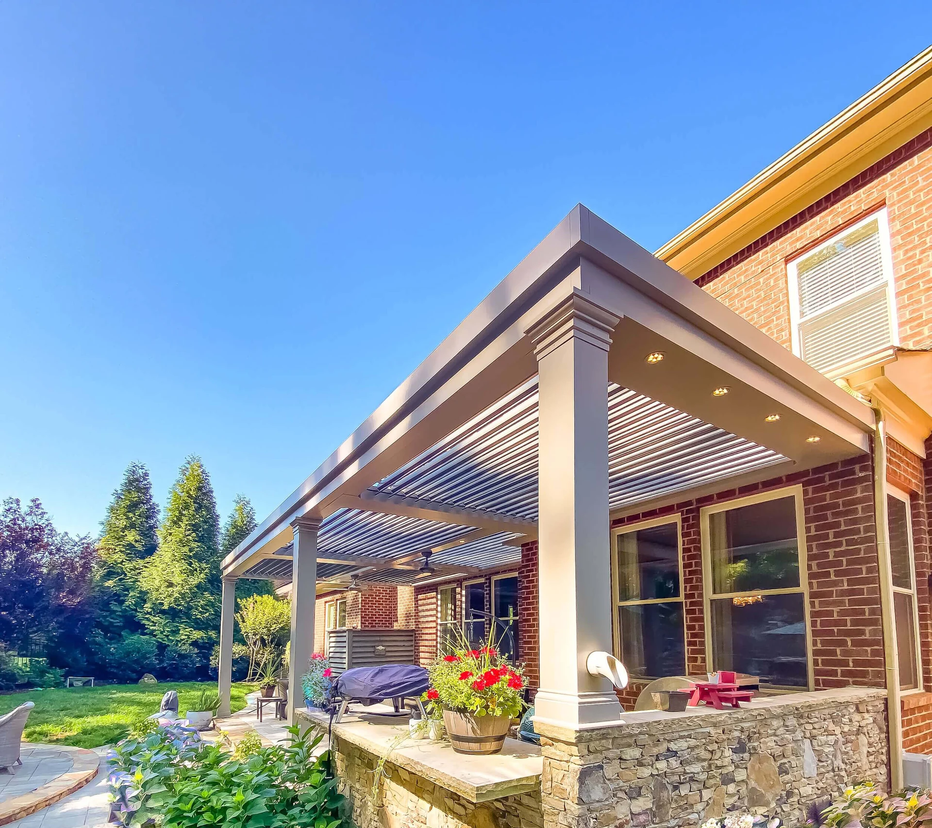 Pergola beautiful mocha house