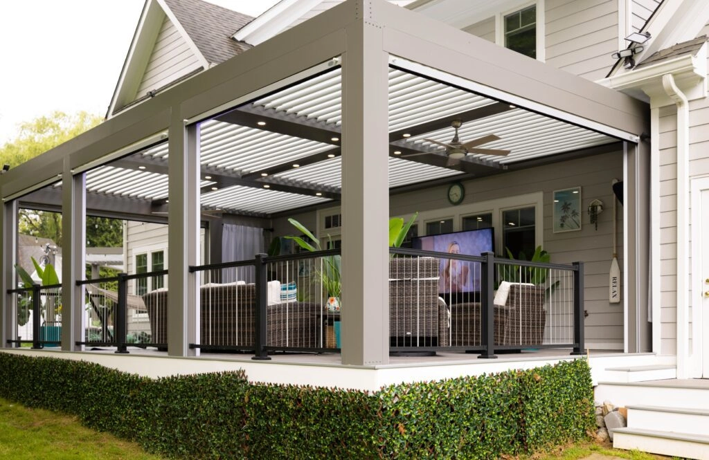 Pergola clean seating area