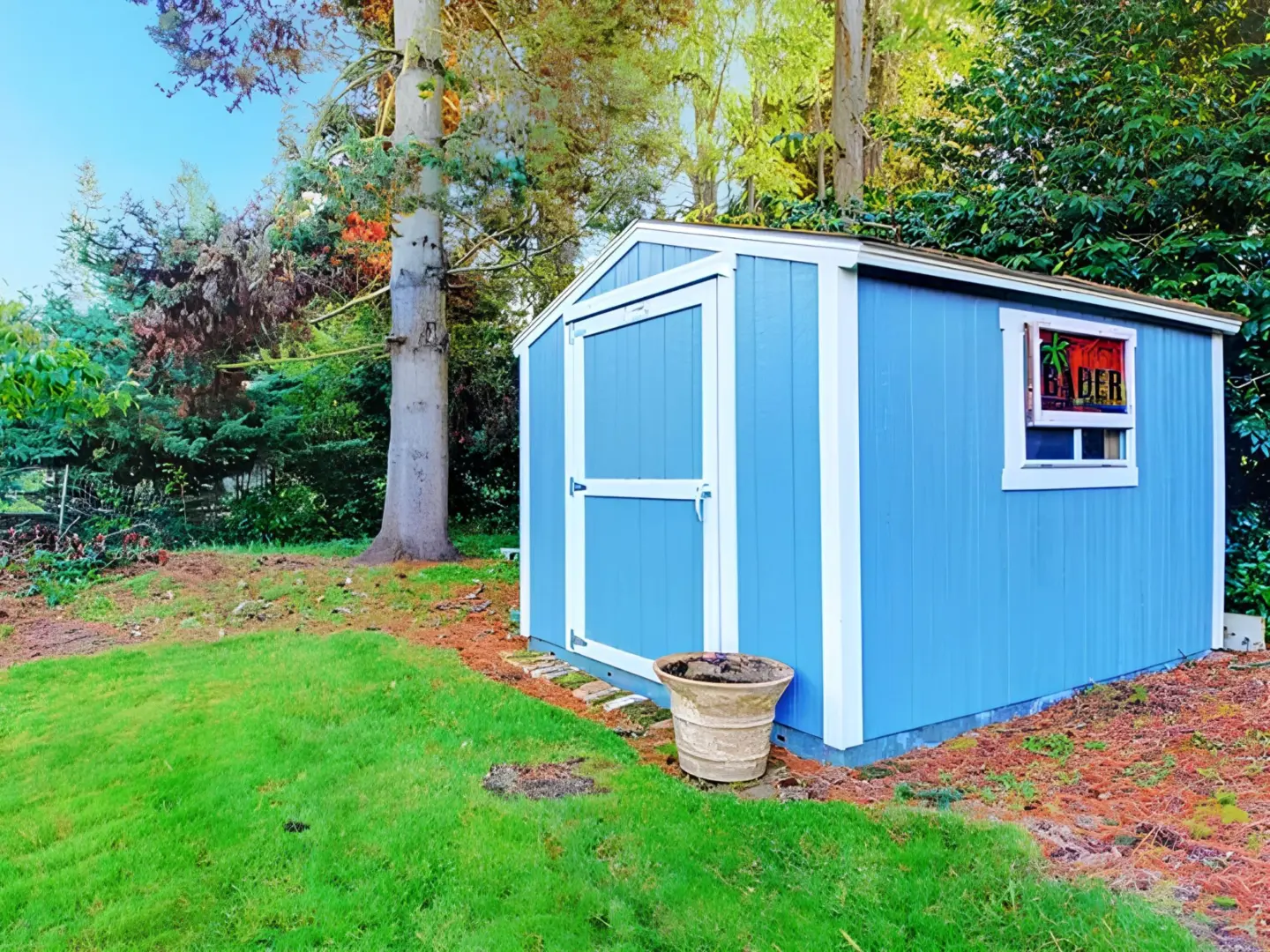 Stock Backyard small shed